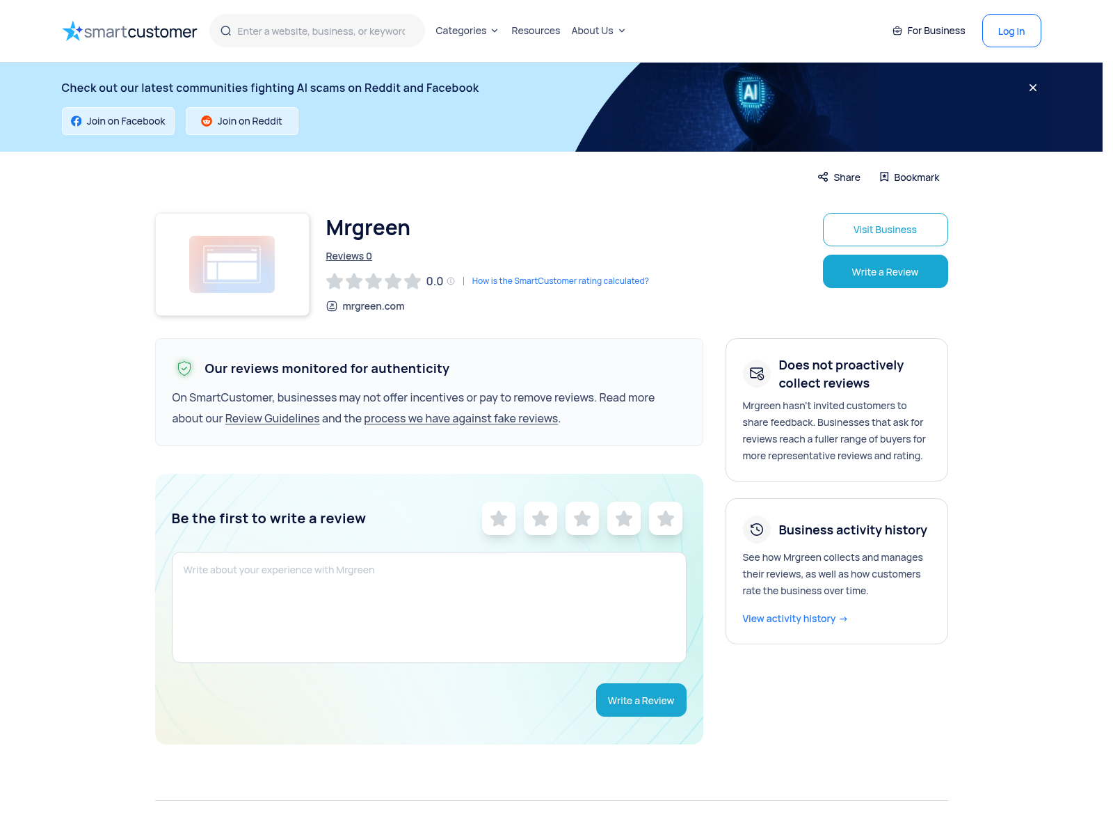 Independent user-signal context for the service