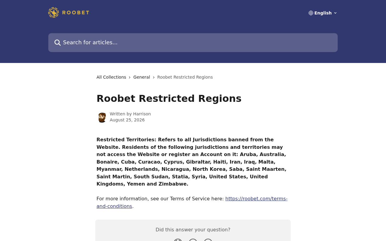 Capture of the published Roobet source consulted 28 September 2026