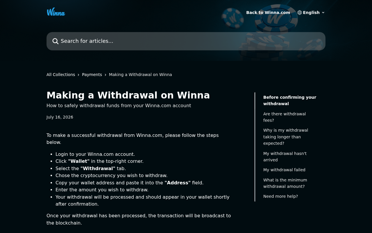 Capture of the published Winna source consulted 2 October 2026